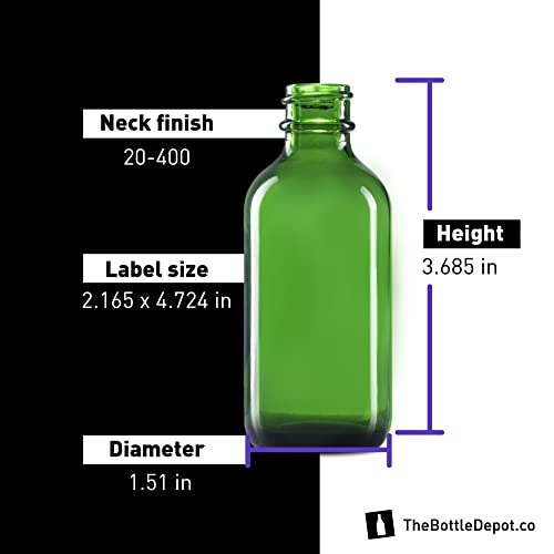 מחסן הבקבוקים 5 צבעים זמינים בתפזורת 240 מארז 2 עוז בקבוקי זכוכית ירוקים; כמות סיטונאית לשמנים אתרים,