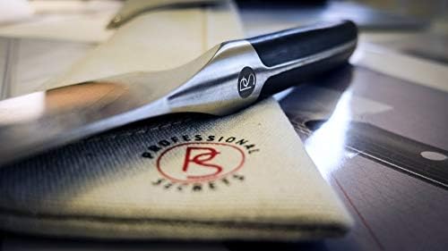 סודות מקצועיים סכין שף גדולה עם נדן בד-מעוצבת בשבדיה, מסביב לסכין מטבח רב תכליתית העשויה מפלדת סנדוויק לקיצוץ,