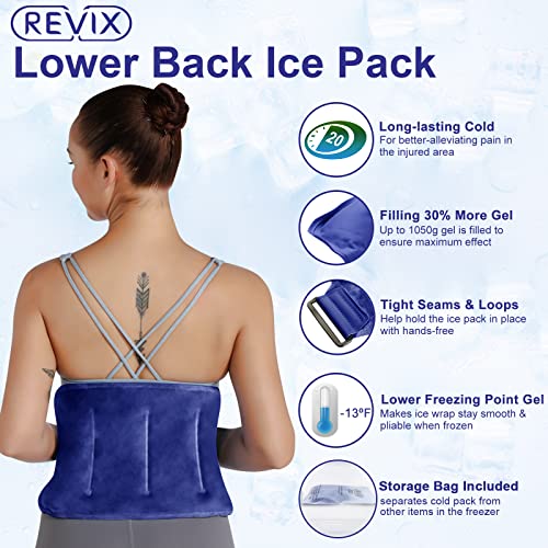 רביקס יד קרח חבילה לעטוף & מגבר; קרח חבילה עבור פציעות לשימוש חוזר ג 'ל עבור כאבי גב תחתון הקלה, לשימוש