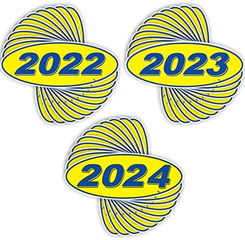 Versa Tags 2022 2023 & 2024 דגם סגלגל שנת סוחר מכוניות מדבקות חלונות נוצרות בגאווה בארצות הברית