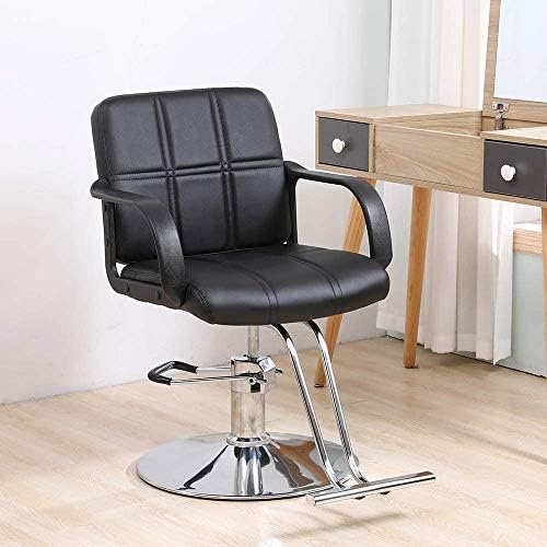 סלון כיסאות למספרה בארבר סטיילינג כיסא כבד החובה, יופי מסתובב כיסא מתכוונן חיתוך סלון ציוד לבן