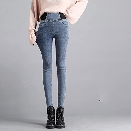 מיאשוי טמפ חיים חותלות נשים גבוהה מותן ג 'ינס שחור רזה בכושר אלסטי מותניים גבירותיי ג' ינס מכנסיים