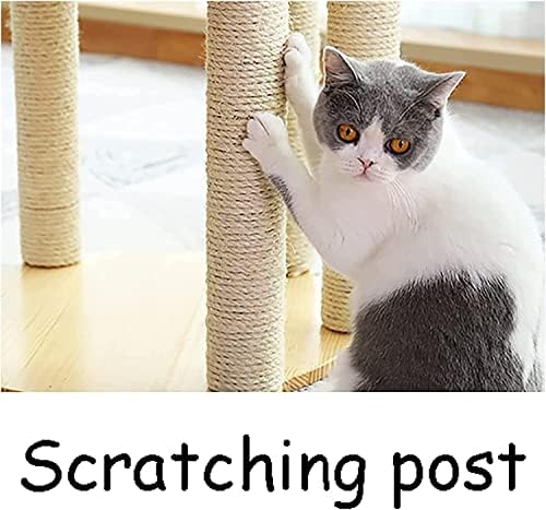 אוזל רב-רמת גדול חתול עץ עבור רב-חתולי מגדל עם חתול דירה / מפנק קטיפה חתול מוטות / סיסל מגרד הודעות