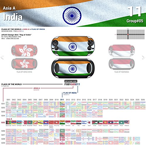 Sony PlayStation Vita Design Skin Flag of India מדבקה מדבקה לפלייסטיישן ויטה