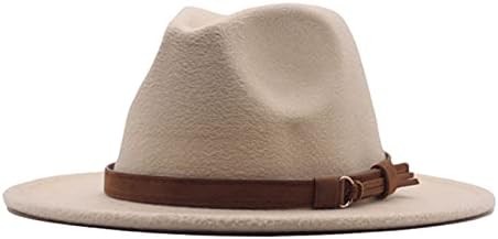 קלאסי נשים של רחב ברים תקליטונים פנמה כובע גברים של שמלת כובעי פדורה פנמה כובע עם נמר חגורת אבזם