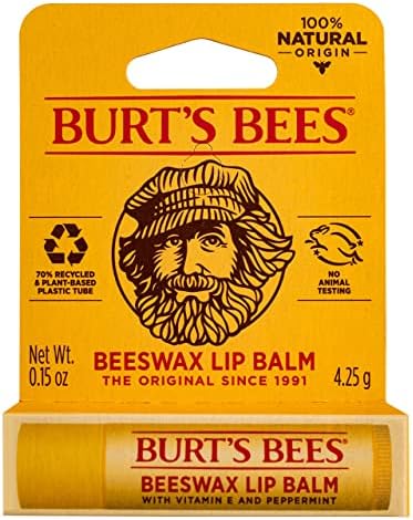 ברטס דבורים שעוות דבורים שפתון עם ויטמין ושמן מנטה .15 עוז צינור חבילה של 3