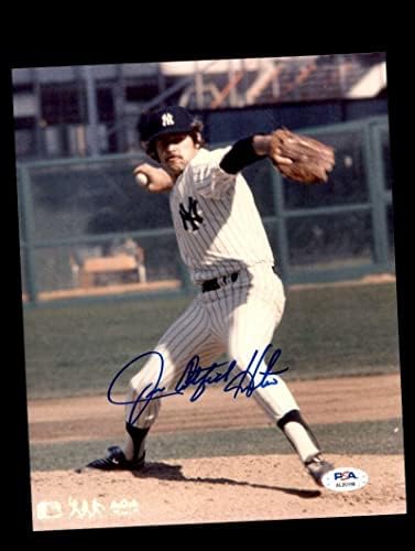 Jim Catfish Hunter PSA DNA חתום 8x10 ינקי חתימות תמונות - תמונות MLB עם חתימה