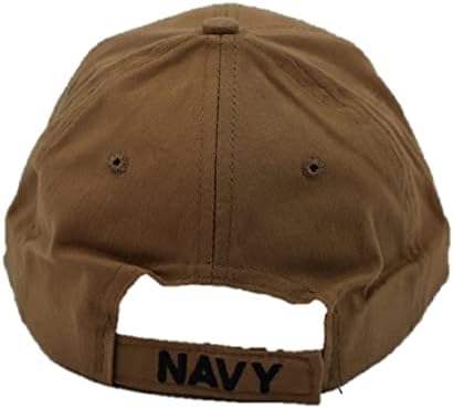 נשר קרסט מאסטר צ 'יף בדימוס חיל הים האמריקאי עוגן זאב ערבות חום בייסבול כובע', אחד גודל