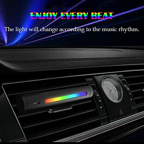 אור הסביבה לרכב דוראסיקו עם כפתור הפעלה / כיבוי,תאורת לד לרכב פנים עם ססגוניות, פונקציה פעילה קולית, כבל סוג-יו
