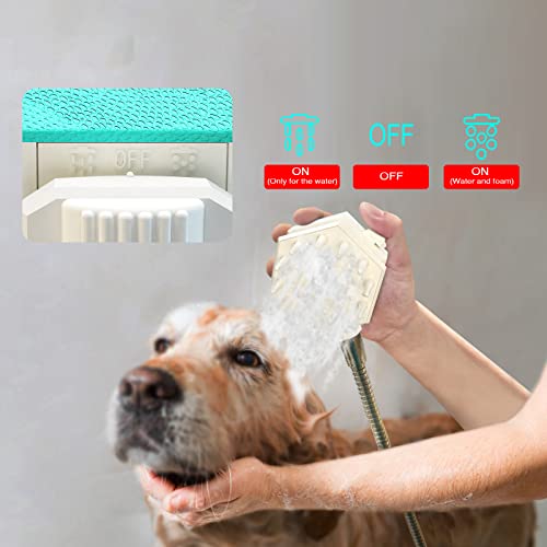 מברשת אמבטיה לכלבים ווליגיאו-מרסס מקלחת לחיות מחמד וכלי מקרצף-ציוד רחצה לכלבים מקורה/חיצונית-טיפוח חיות מחמד לכלבים
