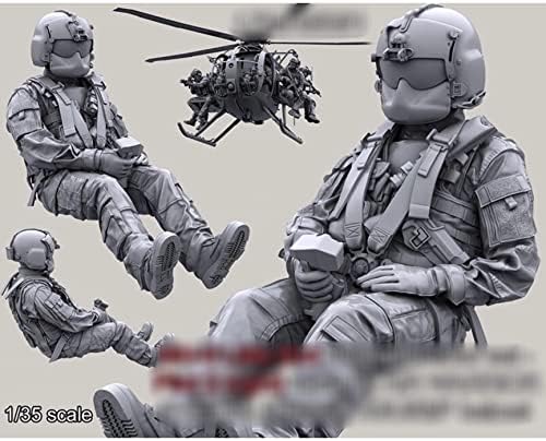 1/35 מסוק קומנדו צוות מיניאטורי דגם ערכת אינו מורכב ולא צבוע שרף חייל למות ליהוק ערכת