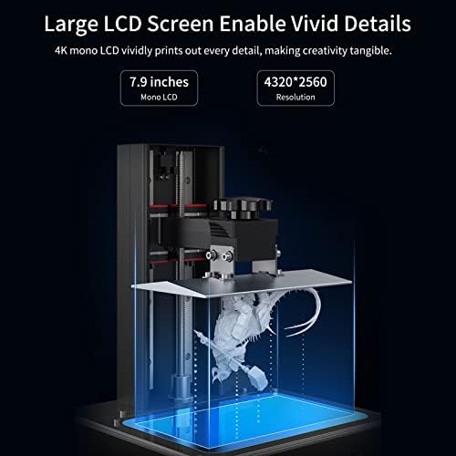 מכונת הדפסת תלת מימד של Huiop, Halot-One Plus שרף 3D מדפסת 172x102x160 ממ הדפסת גודל דפוס כפול ליניארי