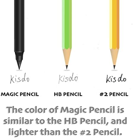 קיסדו 10 יחידות עיפרון קסם ללא דיו, עיפרון נצחי נצחי עם מחק, אינסוף עיפרון לשימוש חוזר לכתיבה, ציור,