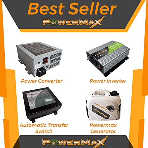 PowerMax PM3-40-24LK 40 אמפר 24 VOLT CONVERTER CONVERTER עם תאורת LED, מטעני סוללות אולגל מאושר, טעינה