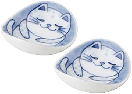 עיצוב חתול מינוריוטוקי Nekochigura סכום מנוחה בוצ'י סט של 2 1.8 × 1.8 × 0.6in 1.62oz מיוצר ביפן