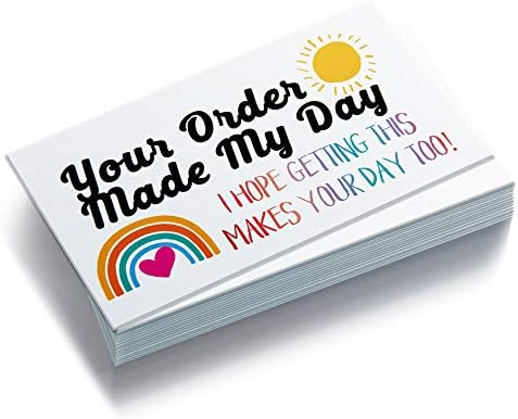 ההזמנה שלך הפכה את היום שלי 50 צבעוני Love Love Sun כרטיסי תודה, על חנות קמעונאית מקוונת, מוצרים