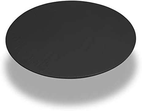 שחור 60 אינץ עגול מצויד ויניל מפת שולחן