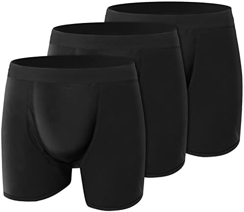 3 יחידות בריחת תחתונים לגברים רחיץ לספיגה בריחת מגן תחתונים ותחתונים לשימוש חוזר דליפת הוכחה תחתונים