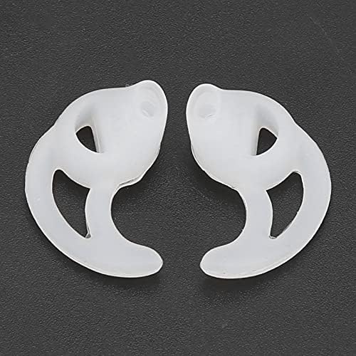 5 זוגות אפרכסת אוזן לבן סיליקון צינור אוויר אטמי אוזניים רך נוח ללבוש עבור ווקי טוקי אוזניות החלפת רך סיליקון