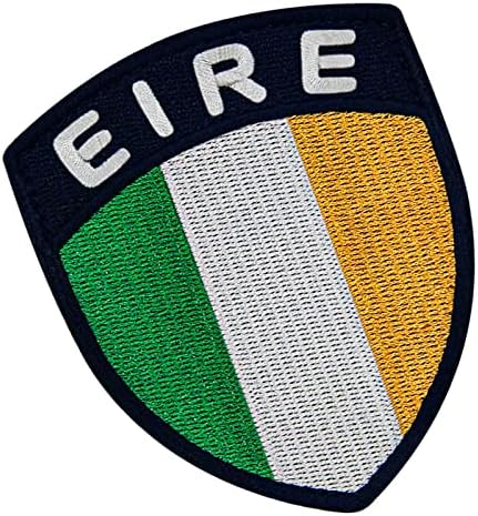 טלאי דגל מגן של אמבטאו אירלנד ברזל אפליקציות רקום על תפירה על סמל לאומי אירי