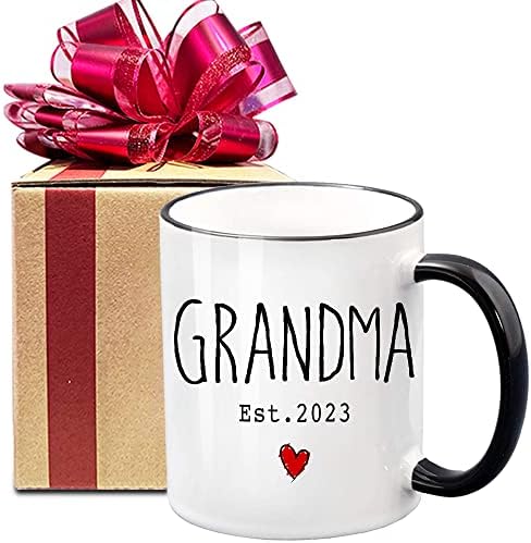 סבתא אסט 2023 ספלי קפה, הכרזת הריון, גילוי הריון, מתנת סבתא חדשה, הכרזת תינוק חדשה, גילוי תינוק, מתנות יום הולדת