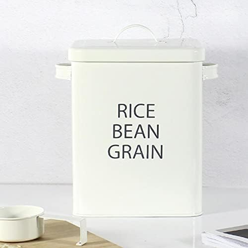 מכסה דלי אחסון עבור מארגן כביסה אורז דגנים, לבן