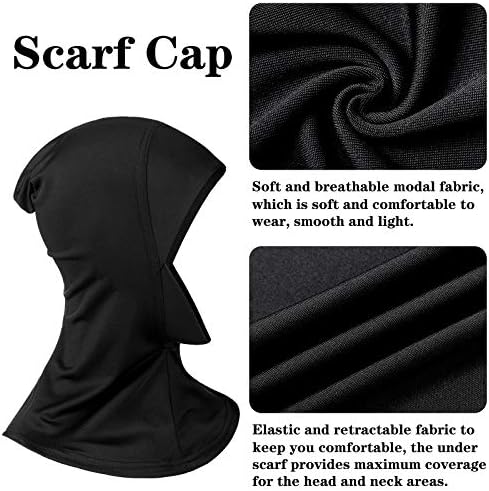 מודאלי חיג ' אב כובע מתכוונן מוסלמי נמתח טורבן מלא כיסוי צעיף כובע מלא צוואר כיסוי עבור גברת