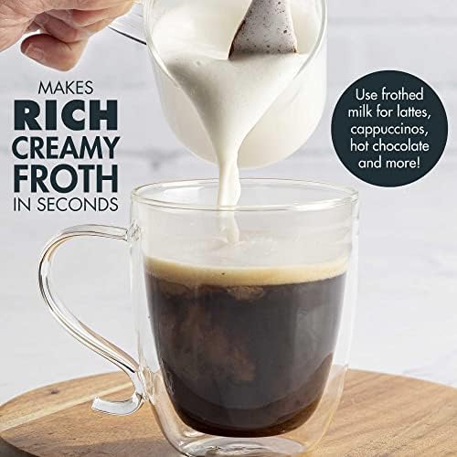 פרימולה כיריים אספרסו יצרנית כף יד חשמלי חלב מקציף מתנת סט, מוקה סיר עבור קלאסי איטלקי וקובני קפה, קפה, 6