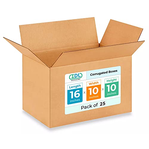 אריזה לטווח קצר קופסאות נעות גלי בינוניות 16 ליטר על 10 וואט על 10 ח-בחירה מצוינת של קופסאות אריזה יציבות
