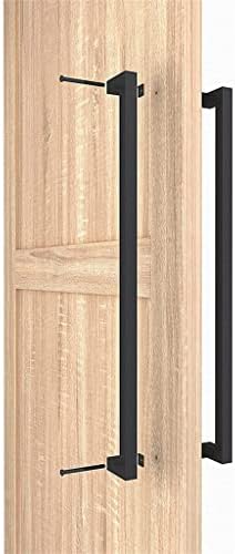 Doubao 24 חובה כבדה צורה שטוחה דלת אסם דחיפה ידית משיכה כניסה חנות משרדים מסחרית חנות קדמית עץ עץ זכוכית מוסך