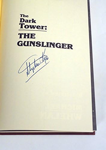סטיבן קינג חתם על חתימה על המגדל האפל: המהדורה הראשונה של Gunslinger/ספר הכריכה הקשה ההדפסה הראשונה
