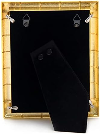 Lasody 5x7 מתכת זהב במבוק עיצוב תמונה מסגרת תמונה ירוקה מסגרת שולחן מסגרת תמונה