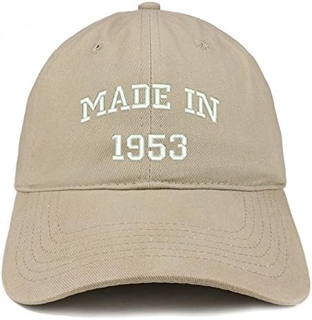 טרנדי הלבשה חנות תוצרת 1953 טקסט רקום 70 יום הולדת מוברש כותנה כובע