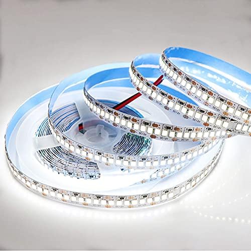 אורות רצועת LED של Suyoooulin, SMD 2835 רצועת LED, DC12V 1200LEDS 16.4ft 26000LM צפיפות גבוהה רצועות