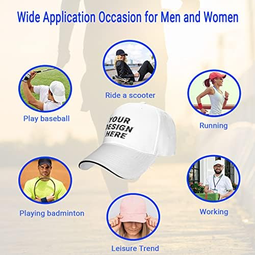 כובעים בהתאמה אישית לגברים עיצוב מותאם אישית לוגו טקסט משלך כובע משאיות מתכוונן כובע בייסבול מותאם