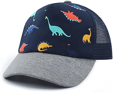 פעוט בייסבול כובע תינוק כובע שמש כובע מודפס דינוזאור מוטיב ילדים בני בנות גיל 2 ט-4 ט 4-8