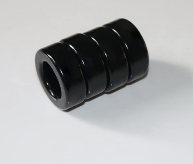 Bettomshin 15 יחידות טורואיד ליבה פריט חנק אבקת ברזל טבעת פריט טבעת 24.1x39.9x14.5 ממ ， שחור