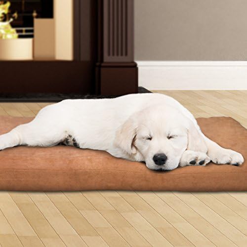 מיטת כלבים של Petmaker עם כיסוי נשלף-מיטת חיות מחמד 44x35-מיטת כלבים אורטופדית בסגנון ביצה 3 אינץ