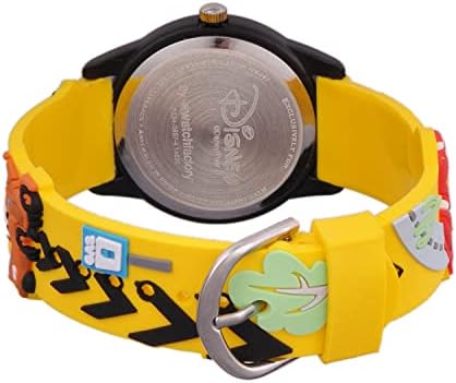 דיסני מכוניות ילדים פלסטיק זמן מורה אנלוגי קוורץ 3 רצועת שעון