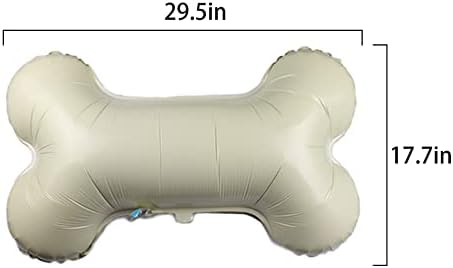 גלסנס כלב מסיבת בלוני קישוטים, 1 יחידות עצם בצורת רדיד בלוני 2 יחידות ורוד כלב כפה בצורת מיילר
