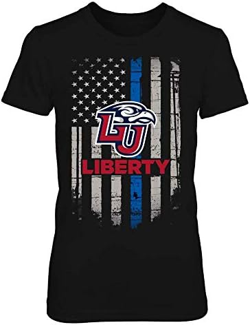 חולצת טריקו של Fanprint Liberty Flames - קו כחול דק