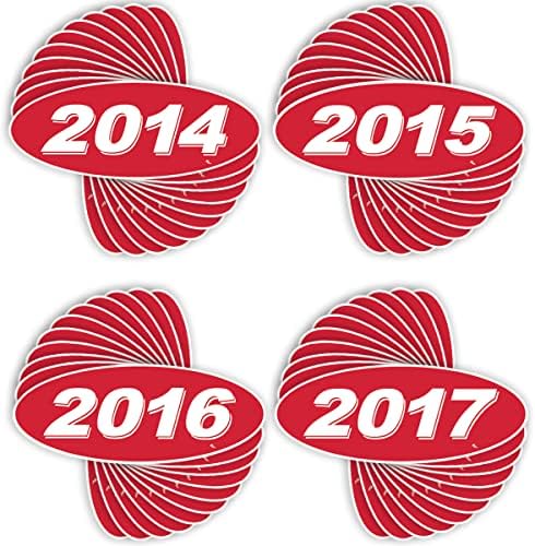 Versa Tags 2014 2015 & 2017 דגם סגלגל שנת סוחרי רכב מדבקות חלונות נוצרות בגאווה בארהב