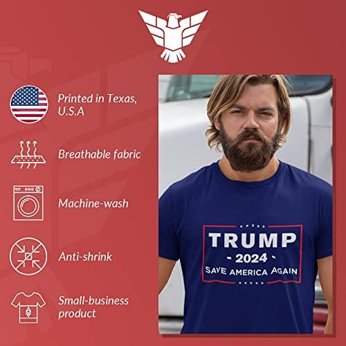 להציל את אמריקה דונלד טראמפ 2024 חולצת הכרזת קמפיין נשיאותי