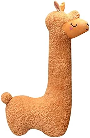 Shamjina Cartoon Alpaca בובת צעצועים ממולאים בובות בעלי חיים ממולאות אלפקה כרית ממולאת חידוש צעצועים צלמיות