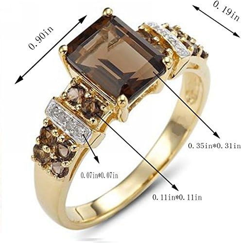 טבעת נישואין ממולאת זהב 18 קראט עם הילה חום מתנה גודל 6-11