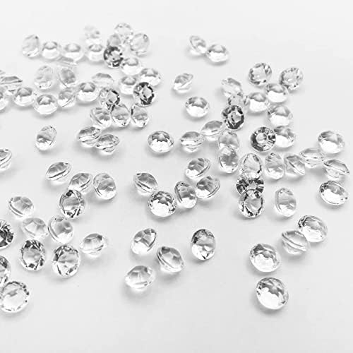חומרי מילוי אגרטל Lyfjxx, יהלומים אקריליים 20 ממ 280 יח 'יהלום קריסטל ברור לשולחן החתונה מפריד חן חן קונפטי