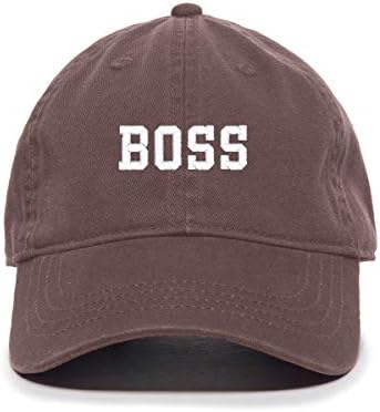 בוס בייסבול כובע רקום כותנה מתכוונן אבא כובע