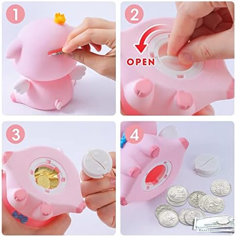 לילדים חזיר חזיר בנק מטבע בנק מטבע לבנות חמוד בלתי נשבר מתנה לבנק גדול מתנה