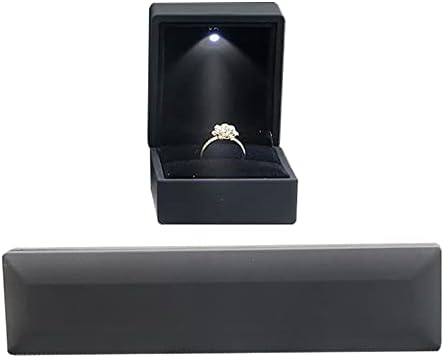 תכשיטי תיבת טבעת מציג מקרה תכשיטי תצוגת מתנת אריזה כיכר טבעת אחסון חתונה טבעת תיבת אריזת קופסות