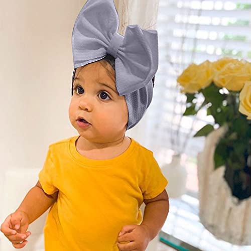 תינוק נמתח סרטי ראש קשת מוצק אביזרי בנות כובע תינוק טיפול סתיו בנות שיער קשתות